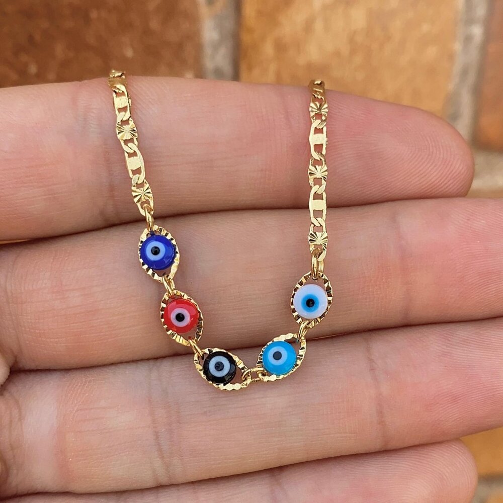 Baby Bracelet Newborn Valentino Link 14K Gold Filled Pulsera Oro Laminado Bebe